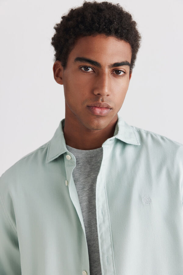 Springfield Camisa estruturada verde