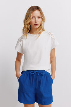 Springfield Crochet shoulder T-shirt