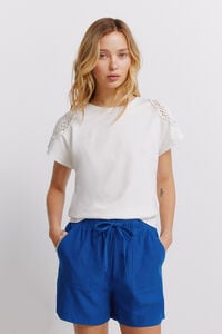 Springfield Crochet shoulder T-shirt