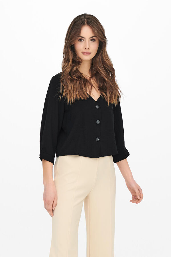 Springfield 3/4-length sleeve blouse crna