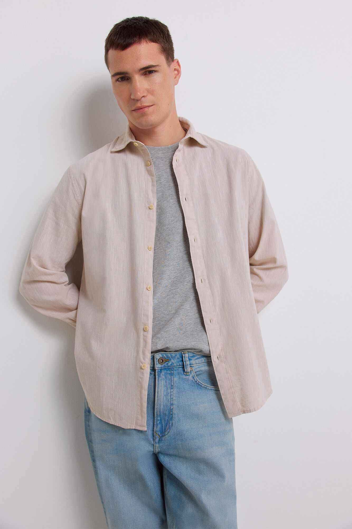 Springfield Camisa tipo linho