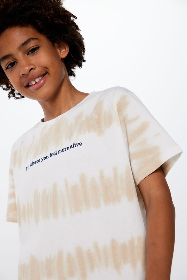 Springfield Boy's tie dye T-shirt camel