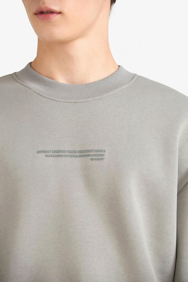 DeFacto Round neck sweatshirt grey