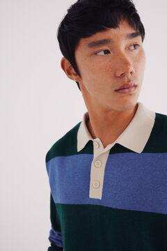 Springfield Wide striped polo shirt sweater