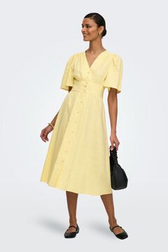 JDY Vestido midi manga corta capa
