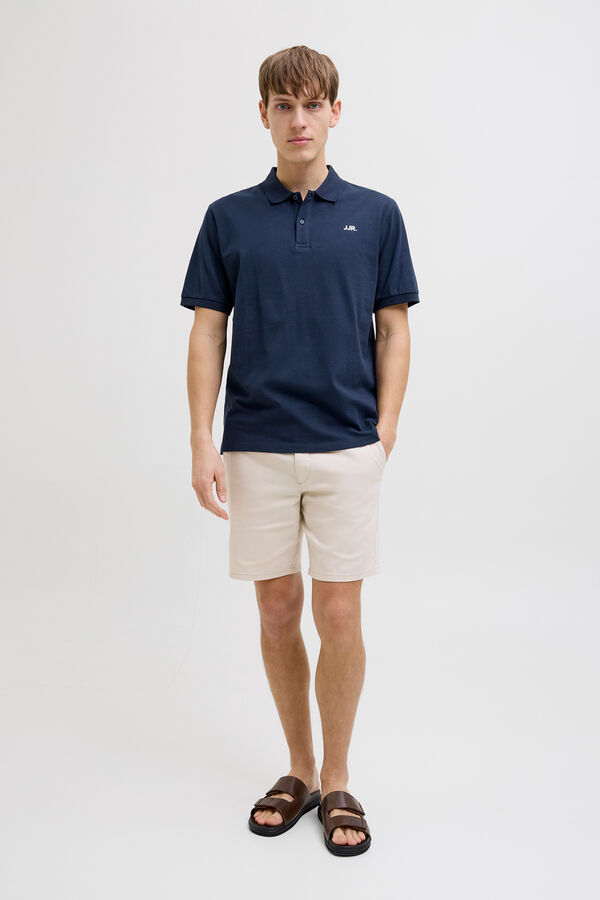 JJ REBEL Regular fit polo shirt Plava
