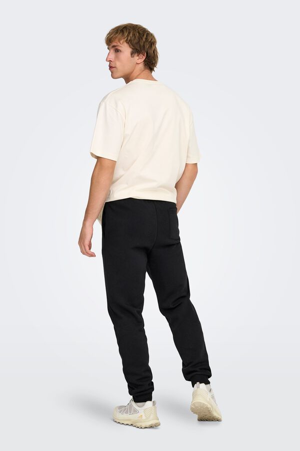 Only & Sons Pantal&oacute;n largo de ch&aacute;ndal negro