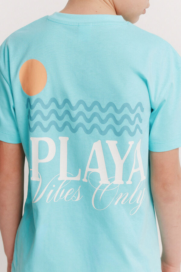 Springfield Kids Dečija majica kratkih rukava za plažu Crna