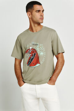 Jack & Jones T-shirt em algod&atilde;o estampada