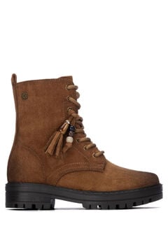 XTI Kids Military lace-up and zip fastening ankle boots