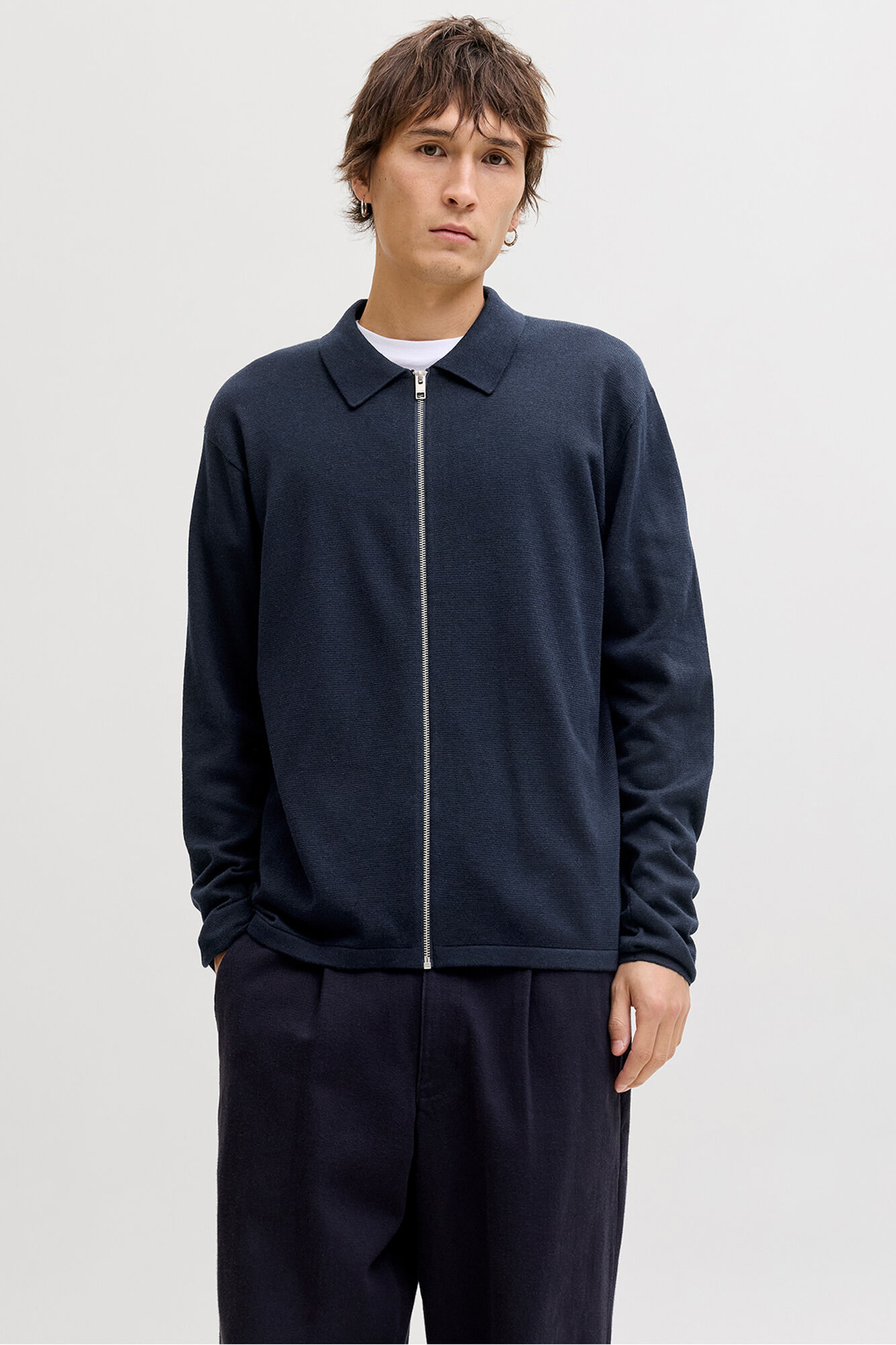 Jack & Jones Casaco de malha b&aacute;sico