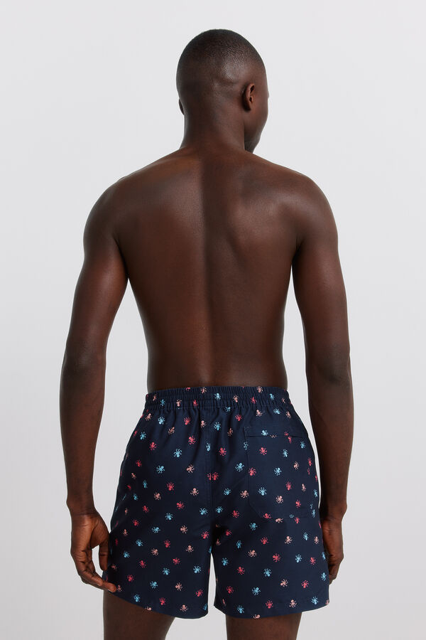 Springfield Fato de banho estampado de polvos azul