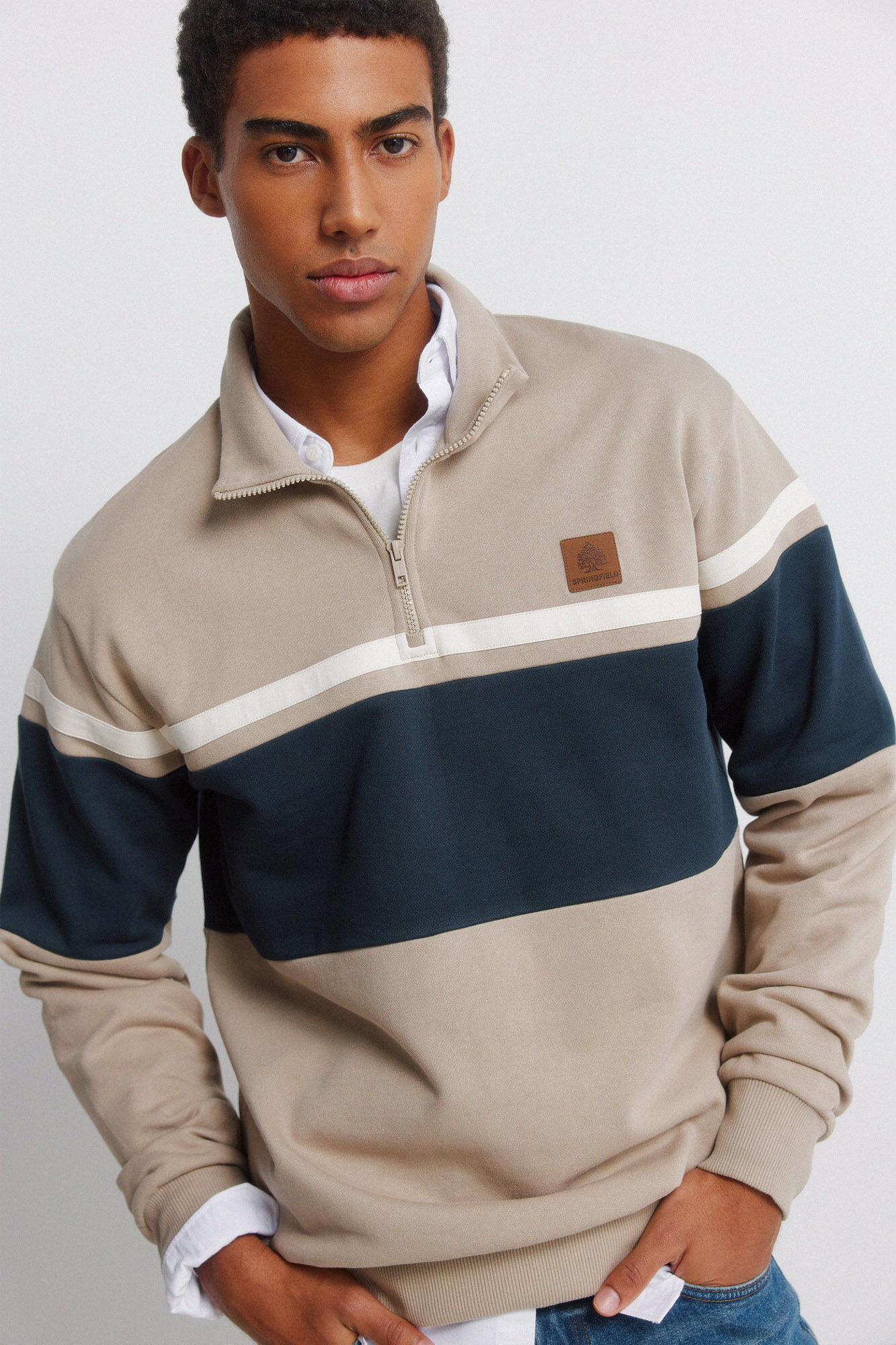 Springfield Zip cut sweatshirt