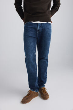 Springfield Dark wash slim fit jeans