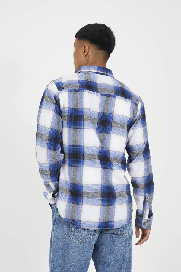 Brave Soul Checkered shirt blue