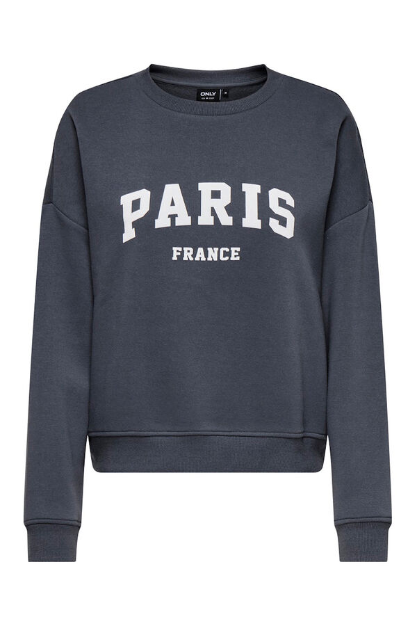 Only Rundhals-Sweatshirt Blau