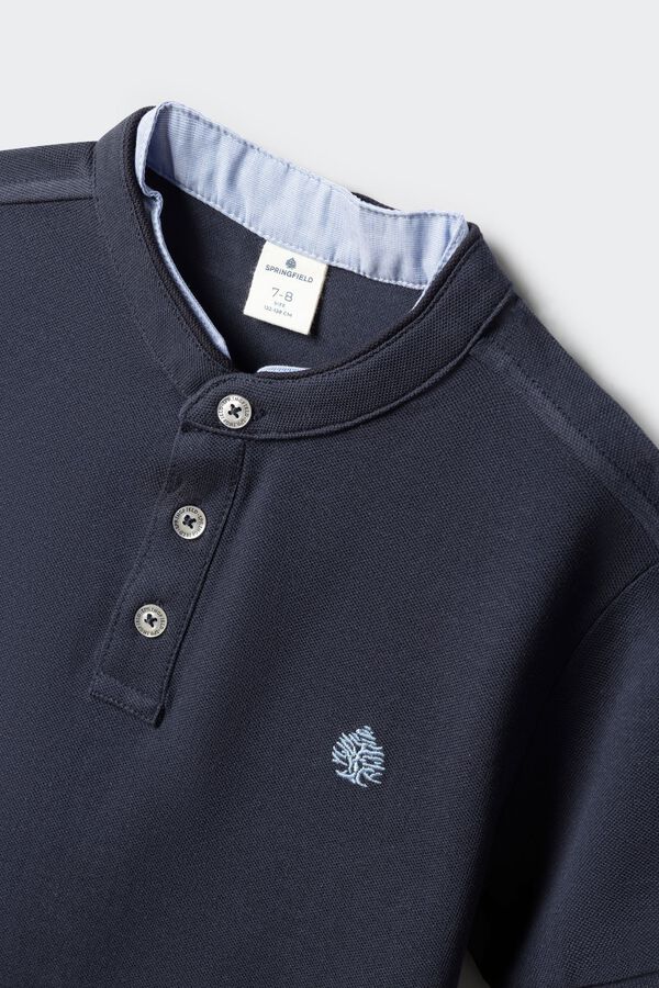 Springfield Kids Polo mao chambray ni&ntilde;o azul