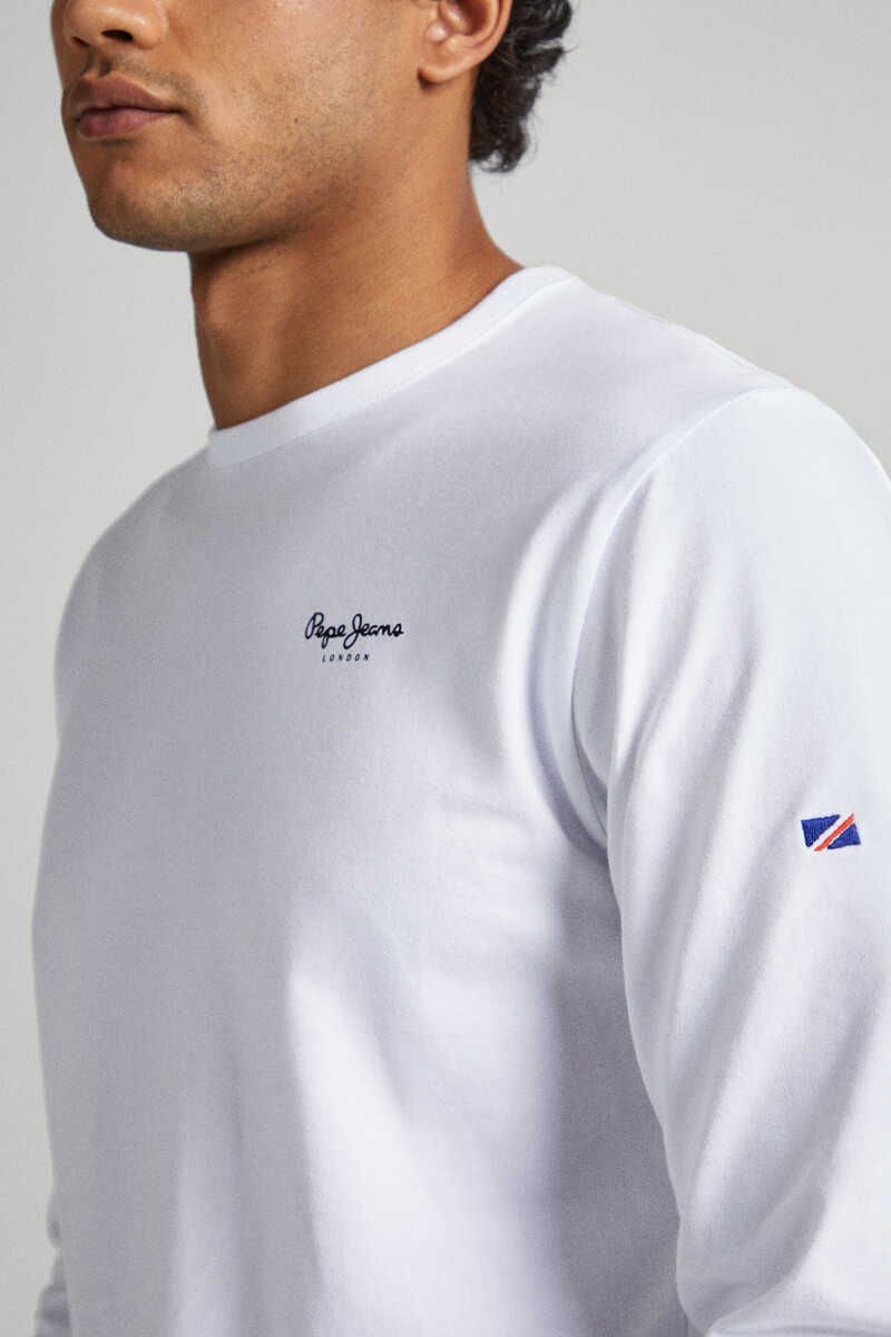 Springfield Pepe Jeans short-sleeved T-shirt white