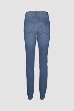 Springfield Long skinny trousers bleu acier