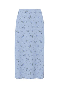 Pieces Falda midi estampada