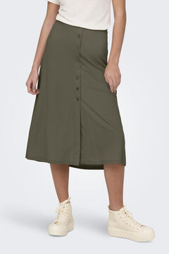 Springfield Midi skirt with buttons dark gray