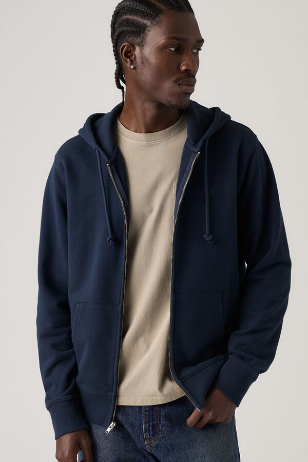 Levi's Sweatshirt com capuz azul