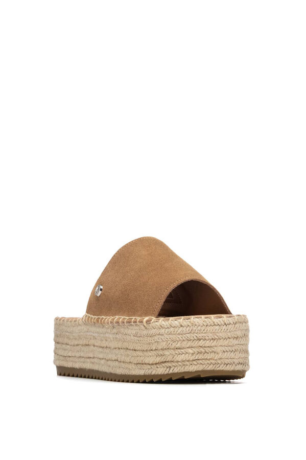 XTI Sandalia serraje yute beige