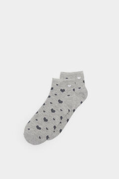 Springfield Hearts jacquard socks grey