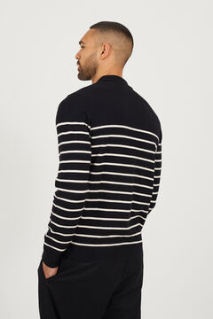 Brave Soul Polo de punto a rayas