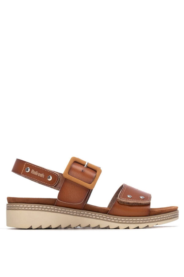 Refresh Double-strap sandals nude