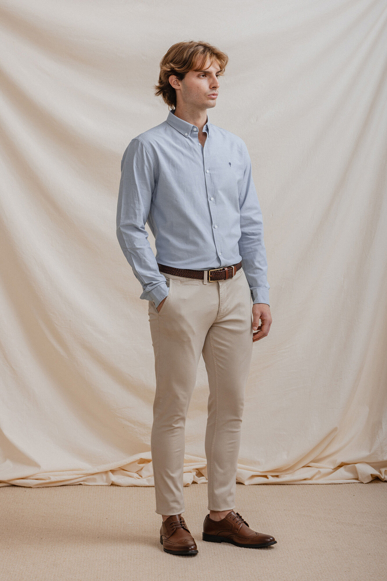 Celopman Camisa Oxford