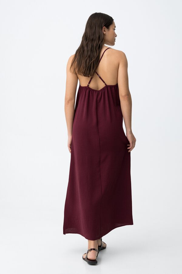 Tiffosi Slim dress with crossed straps printed