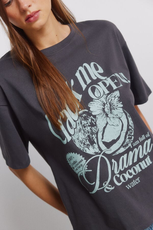 Springfield Tropical short-sleeved T-shirt grey