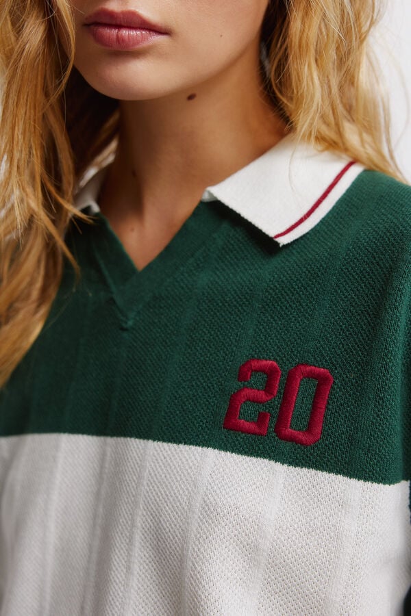 Springfield Contrast polo shirt green