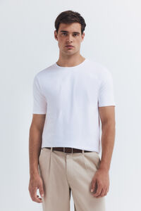 Springfield Basic cotton lycra T-shirt