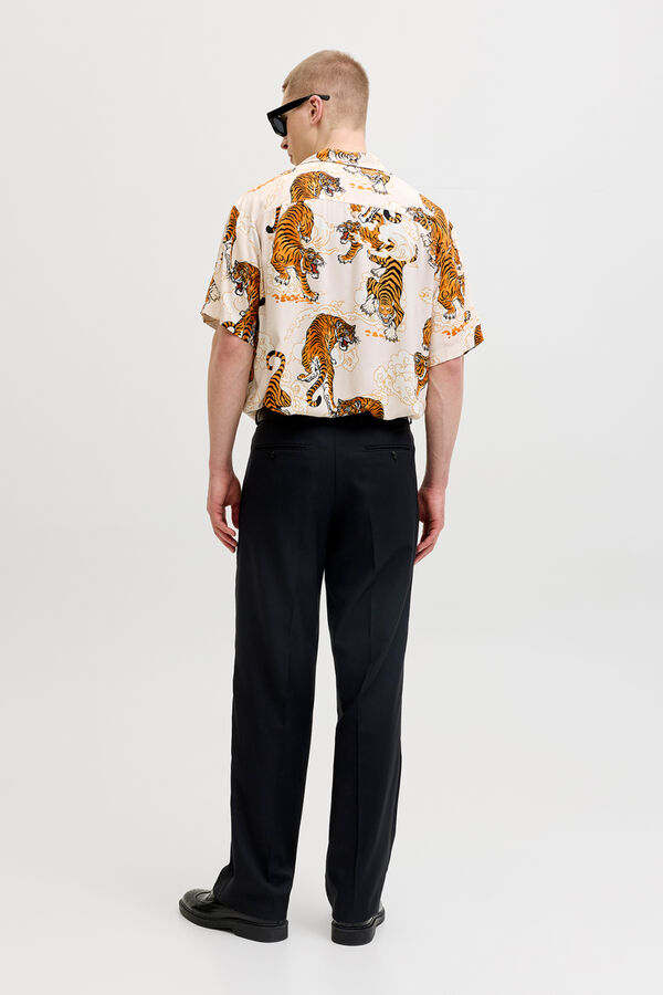 Jack & Jones Bedrucktes Resort-Hemd Wei&szlig;