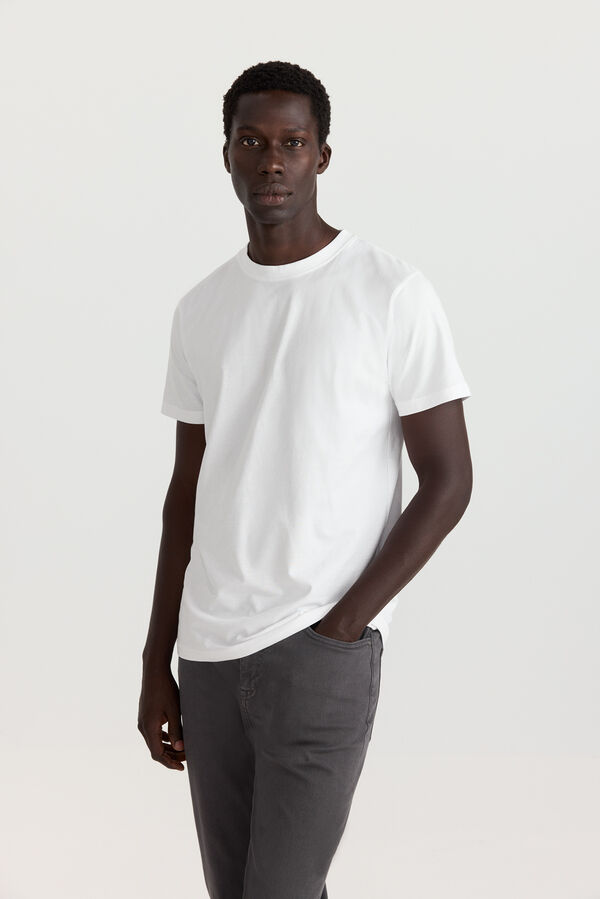 Springfield Fitted basic T-shirt white