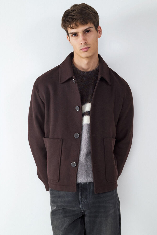 Balmohk Jacket with pockets nude