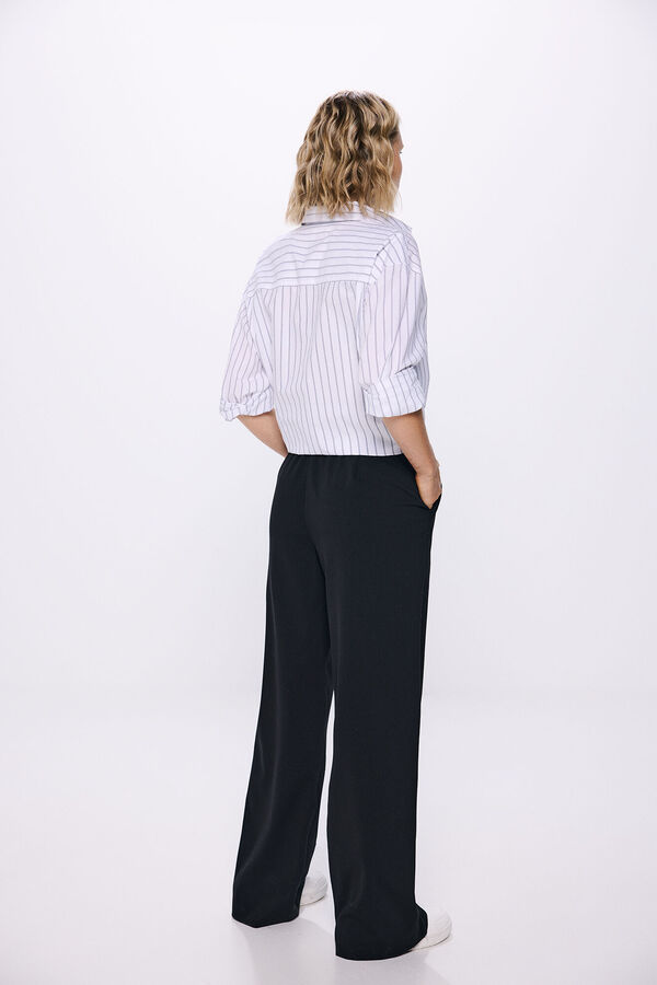 Springfield Black trousers with darts black