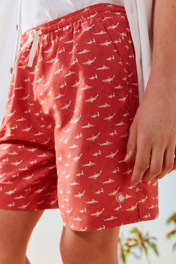 Springfield Kids Fato de banho Tubar&otilde;es menino vermelho