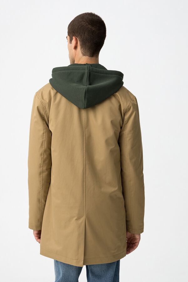 Tiffosi Gabardina Regular Fit marr&oacute;n