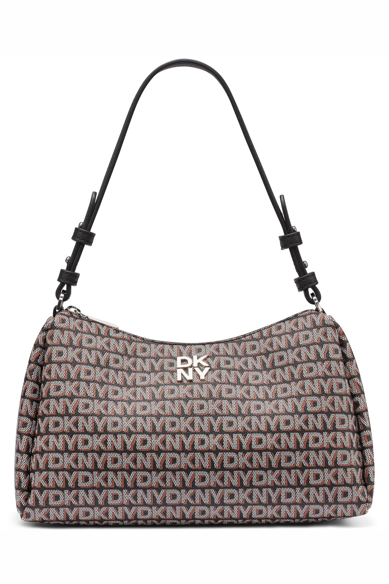 DKNY Mala de ombro acolchoada estampada
