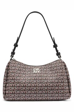 DKNY Mala de ombro acolchoada estampada