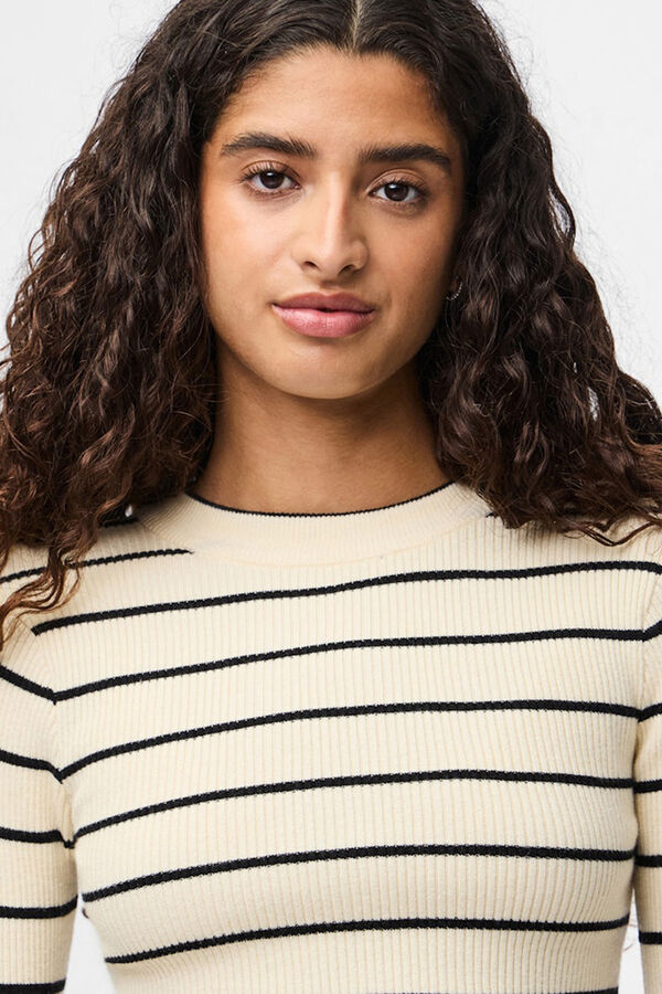 Pieces Fine fitted jumper grey