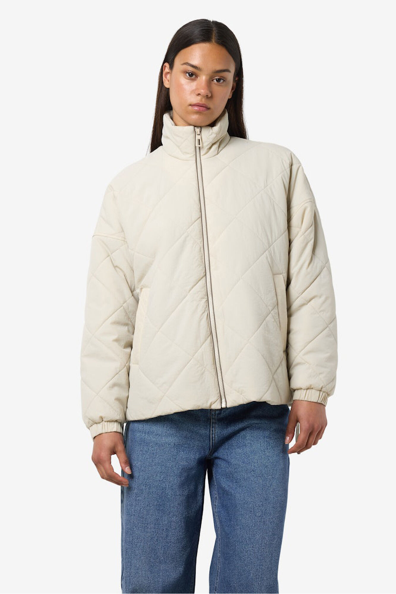 Noisy May Chaqueta quilted cremallera