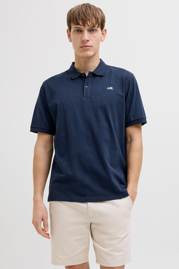 JJ REBEL Regular fit polo shirt Plava