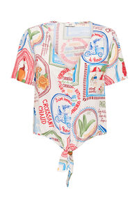 JDY Camisa manga corta nudo