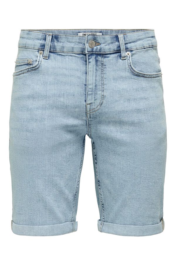 Only & Sons Denim Bermuda shorts blue
