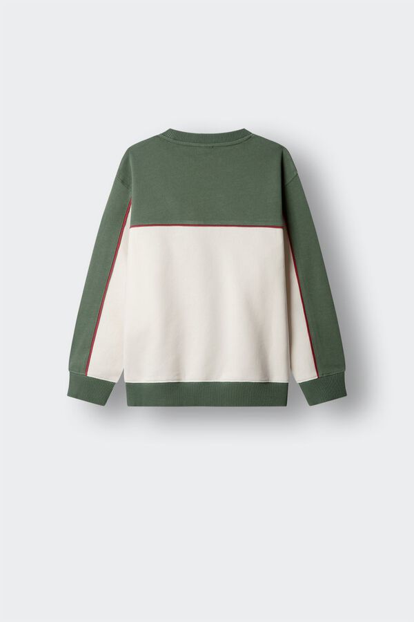 Springfield Kids Kids' horizontal-cut and sewn sweatshirt green