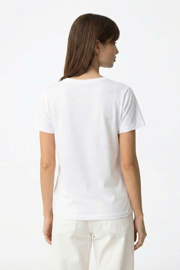 Tiffosi Printed T-shirt blanc